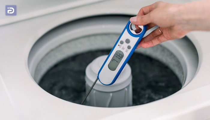 تنظیم دمای آب را در ماشین لباسشویی سانی
