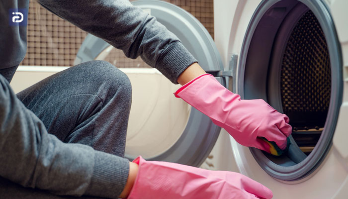 تمیز کردن لاستیک درب ماشین لباسشویی یوروپلاس