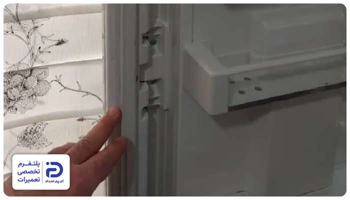 تعویض لاستیک درب یخچال جنرال پین