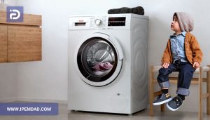 فعال و غیر فعال کردن قفل کودک لباسشویی بوش