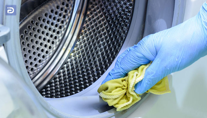 تمیز کردن لاستیک درب ماشین لباسشویی ویرپول