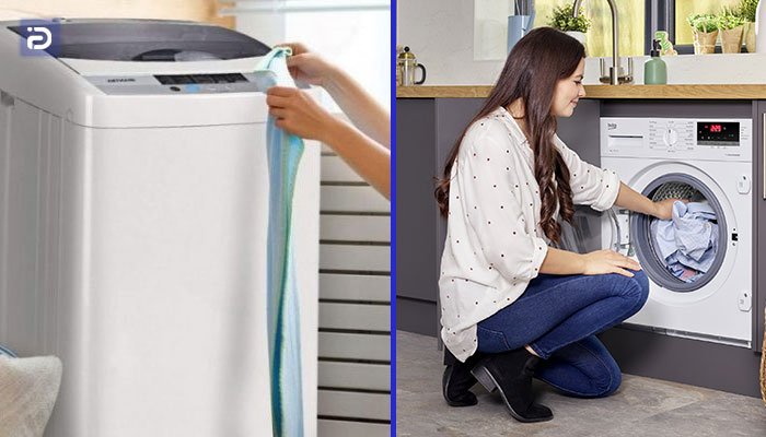 مقایسه سهولت در استفاده بین ماشین لباسشویی های درب از بالا و درب از جلو
