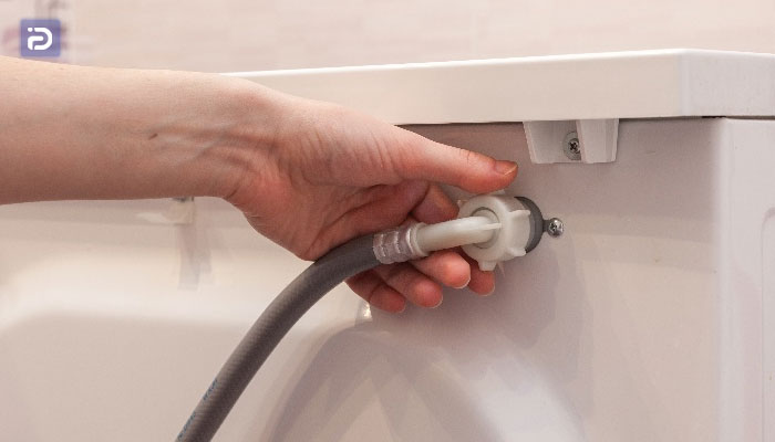 اتصال شیر آب ورودی و خروجی ماشین لباسشویی وست فراست