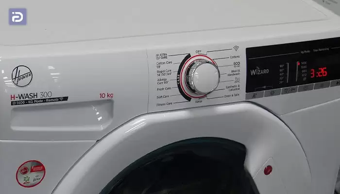 دکمه خشک کن در لباسشویی هوور