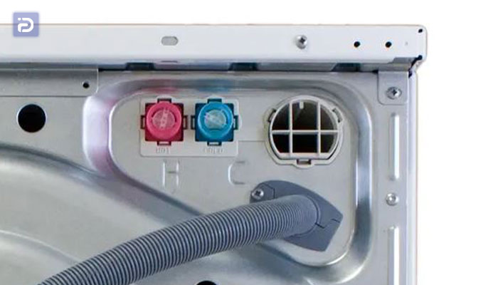 اتصالات شیلنگ ورودی و خروجی ماشین لباسشویی آبسال