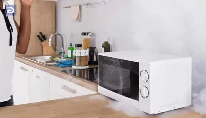 مشاهده دود و بوی سوختگی از ماکروفر