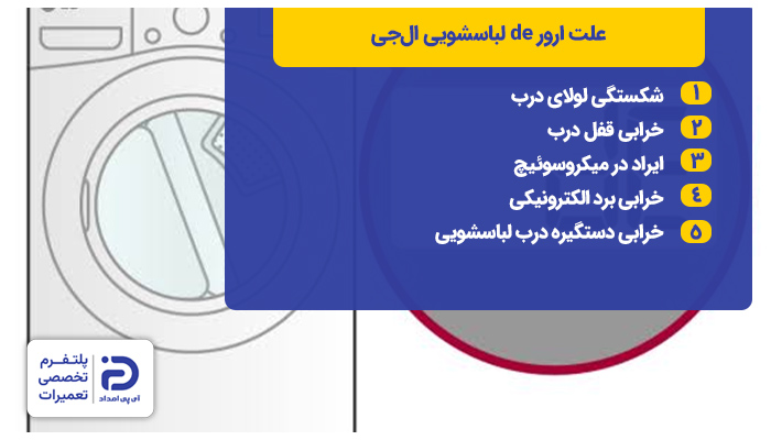 علت ارور de لباسشویی ال جی