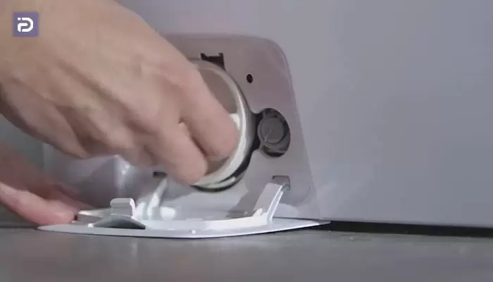 در آوردن و تمیز کردن فیلتر لباسشویی هوور