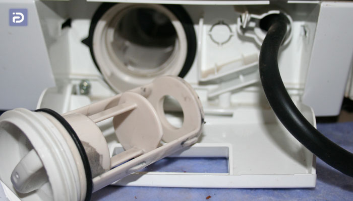 در آوردن و تمیز کردن فیلتر لباسشویی ایکس ویژن