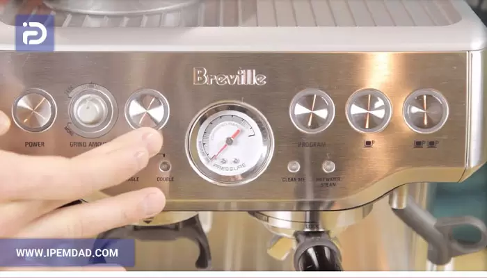 تنظیم دمای دستگاه اسپرسو