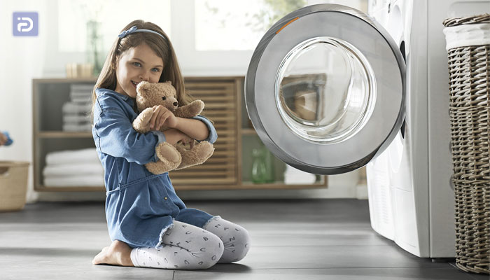 آیا ماشین لباسشویی میله قفل کودک دارد؟ 