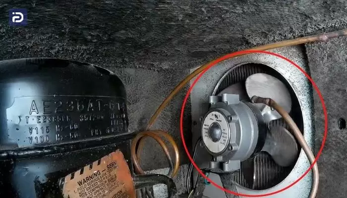 فن کندانسور یخچال جنرال الکتریک