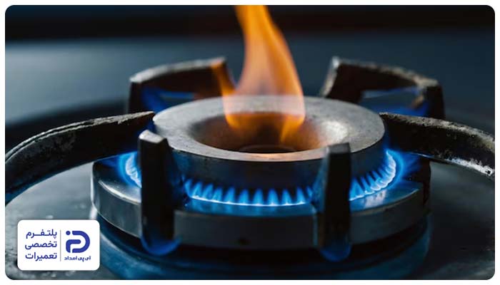 یکدست نبودن شعله اجاق گاز تکنو