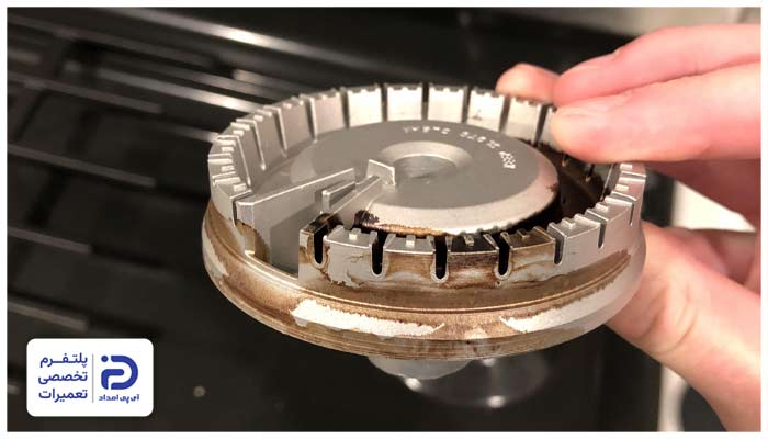 ایراد در درپوش شیر اجاق گاز