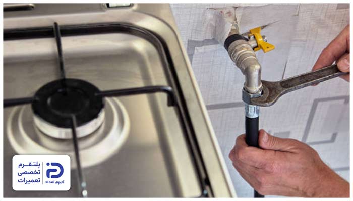 شکستگی شیر اجاق گاز