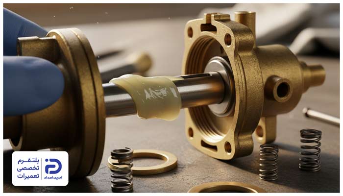 نحوه روان‌کاری شیر اجاق گاز