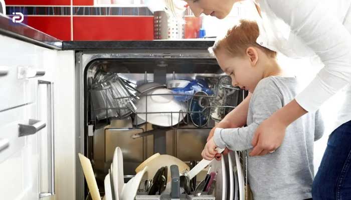 فعال بودن قفل کودک علت دیگر کار نکردن دکمه های ماشین ظرفشویی