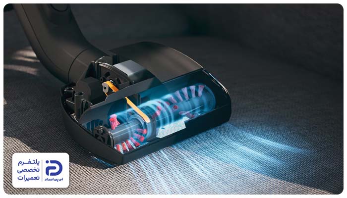 کاهش قدرت مکش جاروبرقی میله