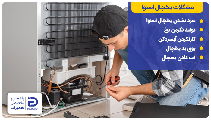 مشکلات رایج یخچال اسنوا راهنای استفاده از یخچال اسنوا