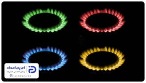 دلیل رنگ های مختلف شعله اجاق گاز