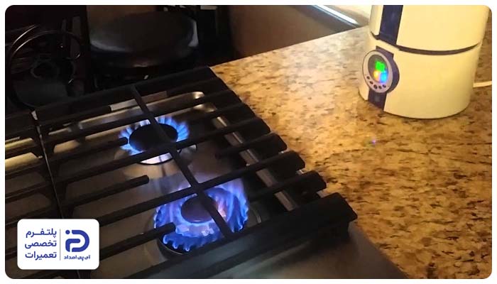 استفاده از دستگاه بخور علت قرمز شدن شعله گاز