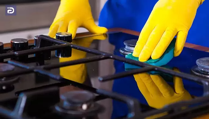 نحوه تمیز کردن اجاق گاز رزگاز و فر