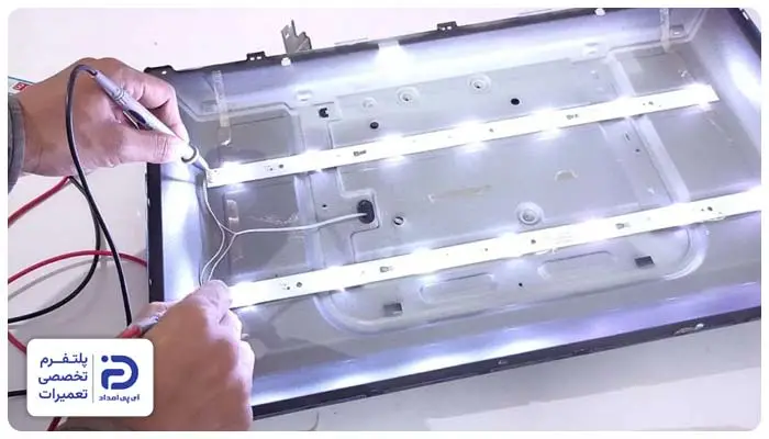 خراب شدن بک‌ لایت علت سبز شدن صفحه تلویزیون