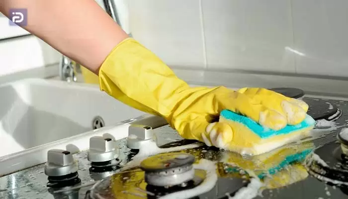 بهترین روش تمیز کردن اجاق گاز هاردستون Hardestone و اجزای آن