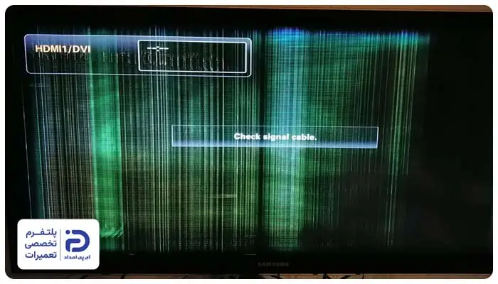 علت خط سبز روی صفحه تلویزیون