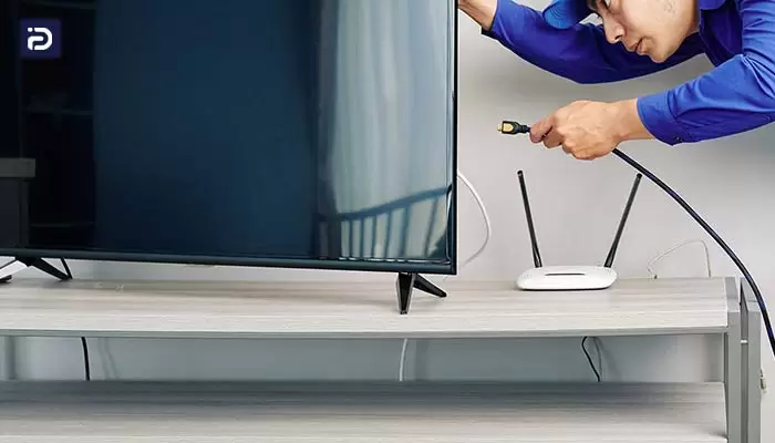 مشکل در اتصالات به خصوص HDMI از علت صدای خش خش تلویزیون