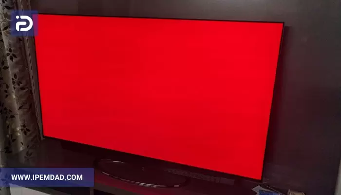 علت قرمز شدن صفحه تلویزیون