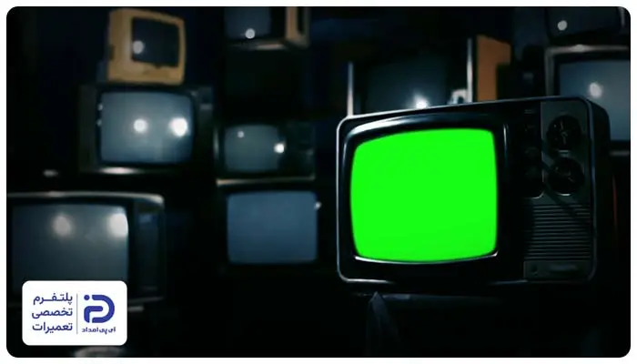 علت سبز شدن صفحه تلویزیون قدیمی