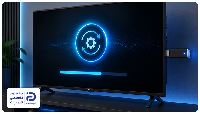 آپدیت تلویزیون الجی با فلش