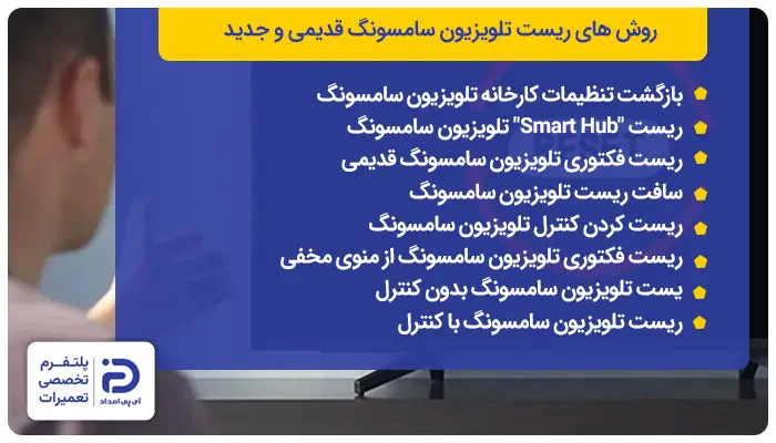 روش های ریست تلویزیون سامسونگ