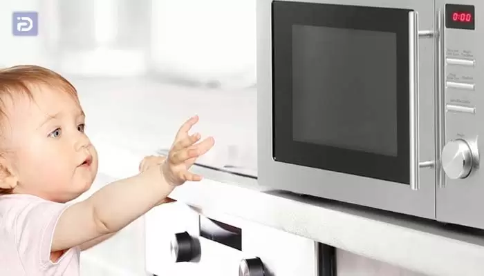 فعال و غیرفعال کردن قفل کودک ماکروفر تکنوگاز 