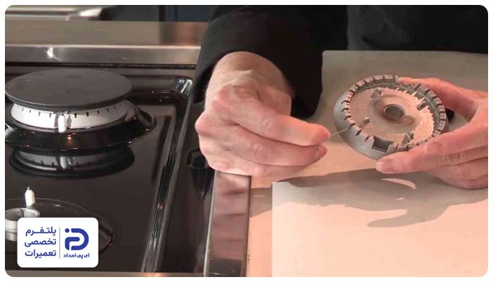 انسداد نازل دلیل اتصالی فندک اجاق گاز