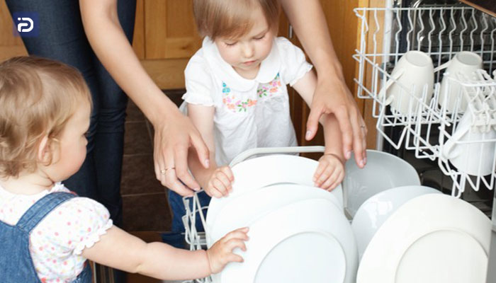 راهنمای فعال و غیر فعال کردن قفل کودک در ظرفشویی توشیبا