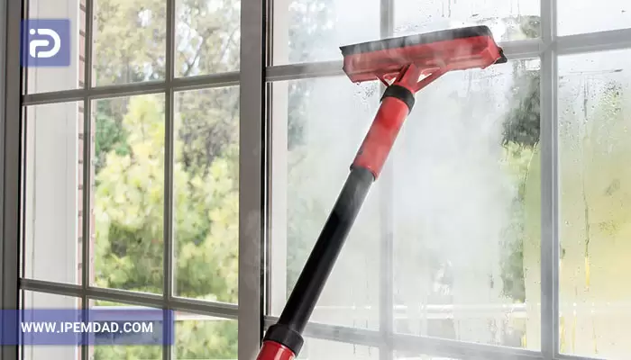 طرز استفاده از بخارشوی برای شیشه