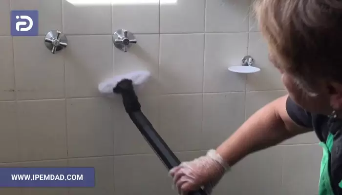 طرز استفاده از بخارشوی برای دیوار