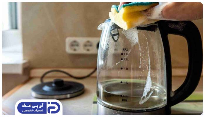 تمیز کردن منظم قطعات چای ساز