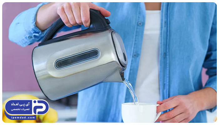 از بین بردن چربی روی چای ساز