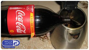 از بین بردن رسوب چای ساز با نوشابه