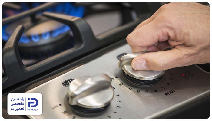 گیر کردن دکمه علت اتصالی فندک اجاق گاز