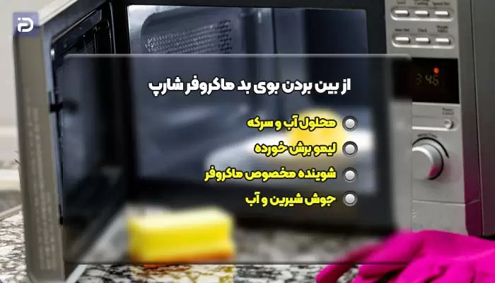بهترین روش از بین بردن بوی بد ماکروفر شارپ