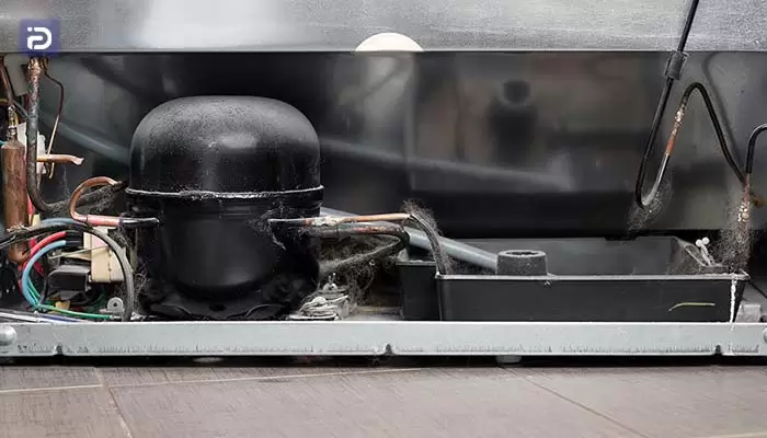 تمیز کردن موتور و کندانسور یخچال زیمنس