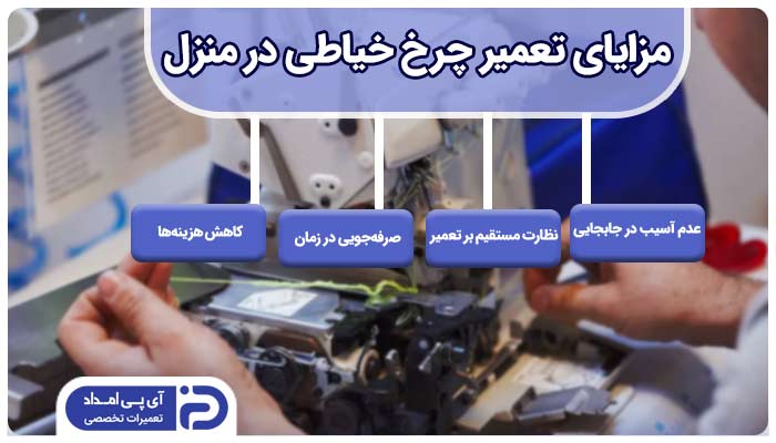 تعمیر چرخ خیاطی در محل