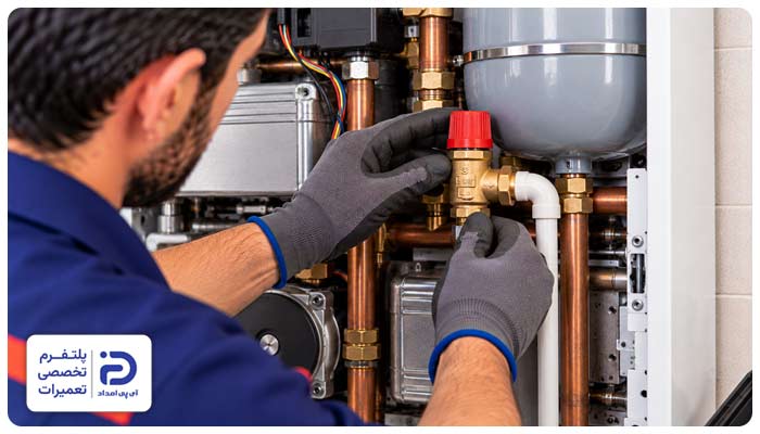 تعمیر شیر اطمینان پکیج