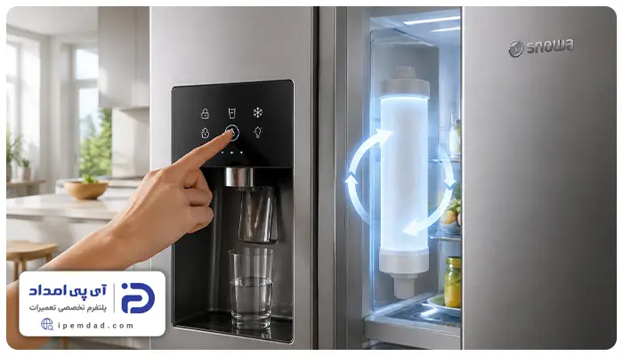 ریست کردن فیلتر یخچال اسنوا