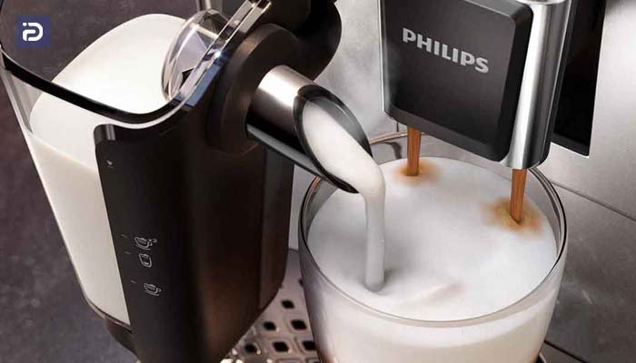 چگونه کف شیر با بخار دستگاه اسپرسوساز فیلیپس Philips درست کنیم؟