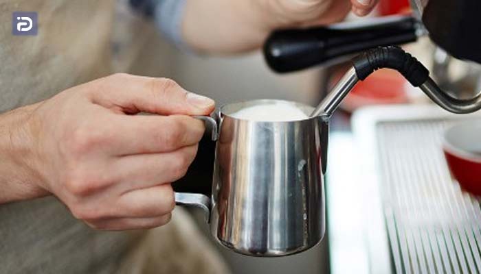 آموزش درست کردن فوم شیر با بخار دستگاه اسپرسوساز هنریچ 